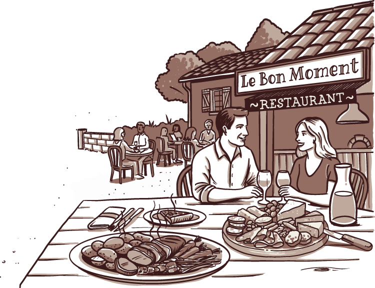 illustration restaurant lezin