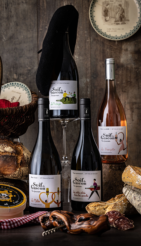 photo selection de bouteilles