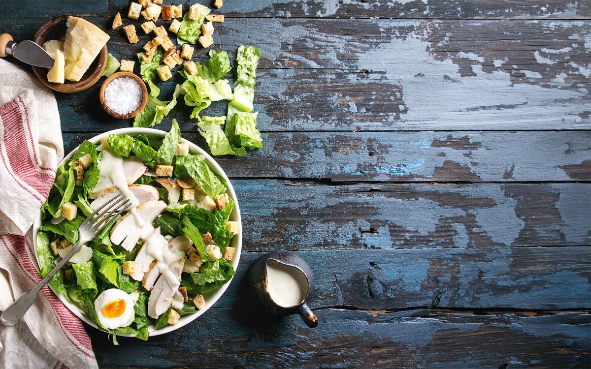 Salade césar restauration rapide